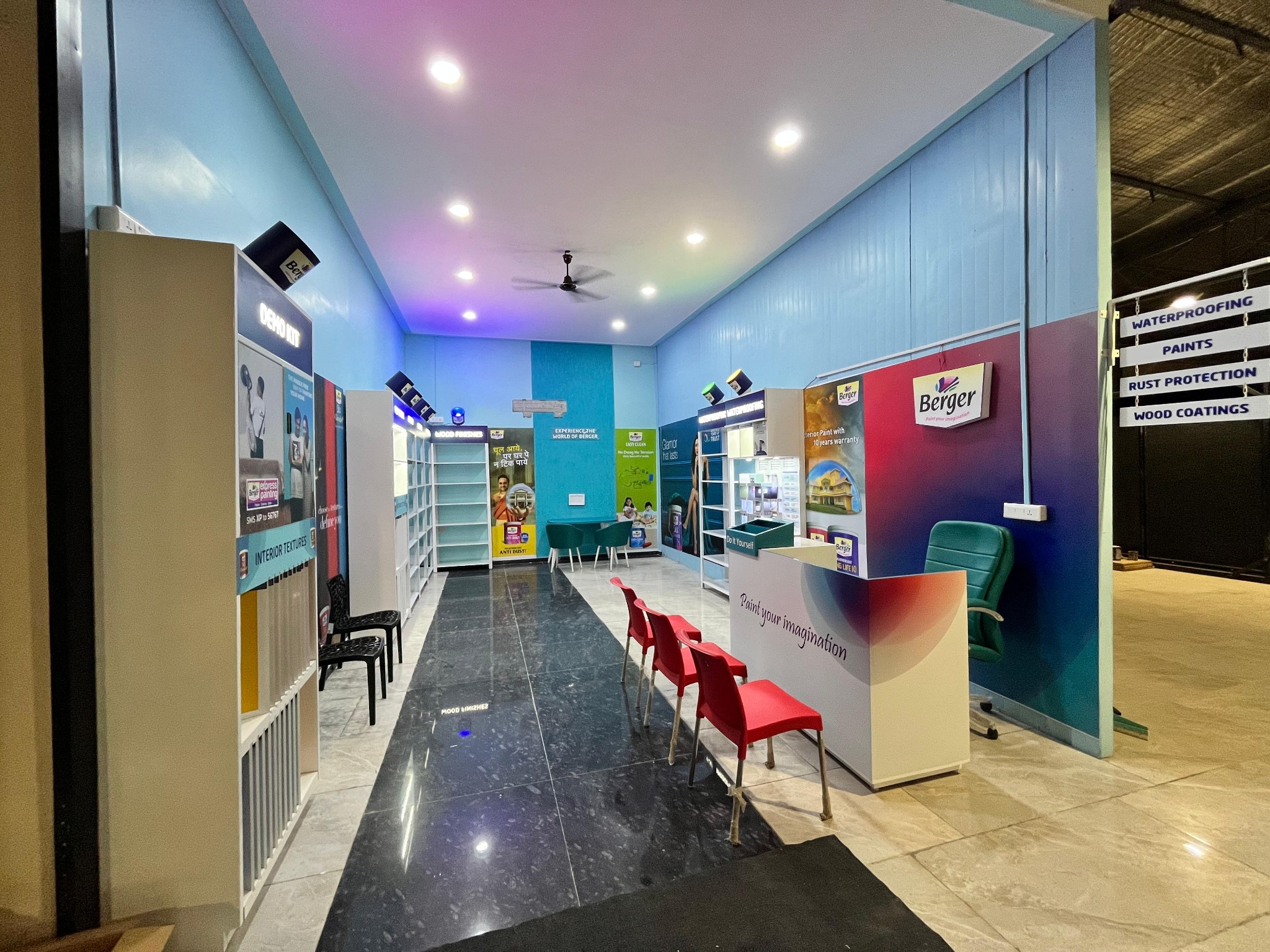 Berger Paints experience studio at The Build Mart
