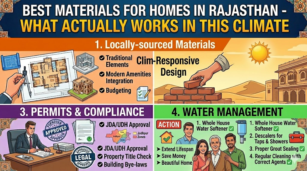 Best Materials for Homes in Rajasthan – What Actually Works in This Climate