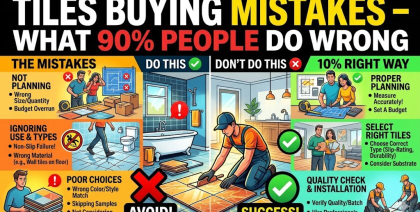 Tiles Buying Mistakes – What 90% People Do Wrong